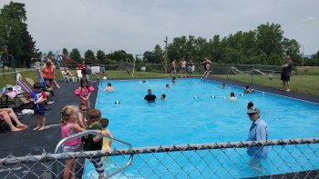 people in the pool