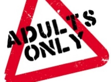 Sign that reads " Adults Only"