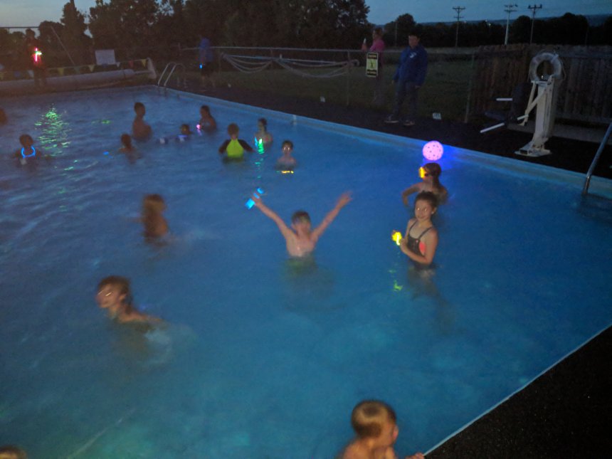 Swimming Pool at Night