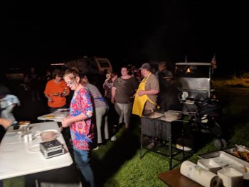 BBQ cookout at The Ridge Campground