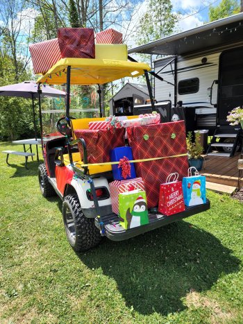 Golf Cart Decorated