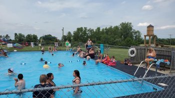 people in pool