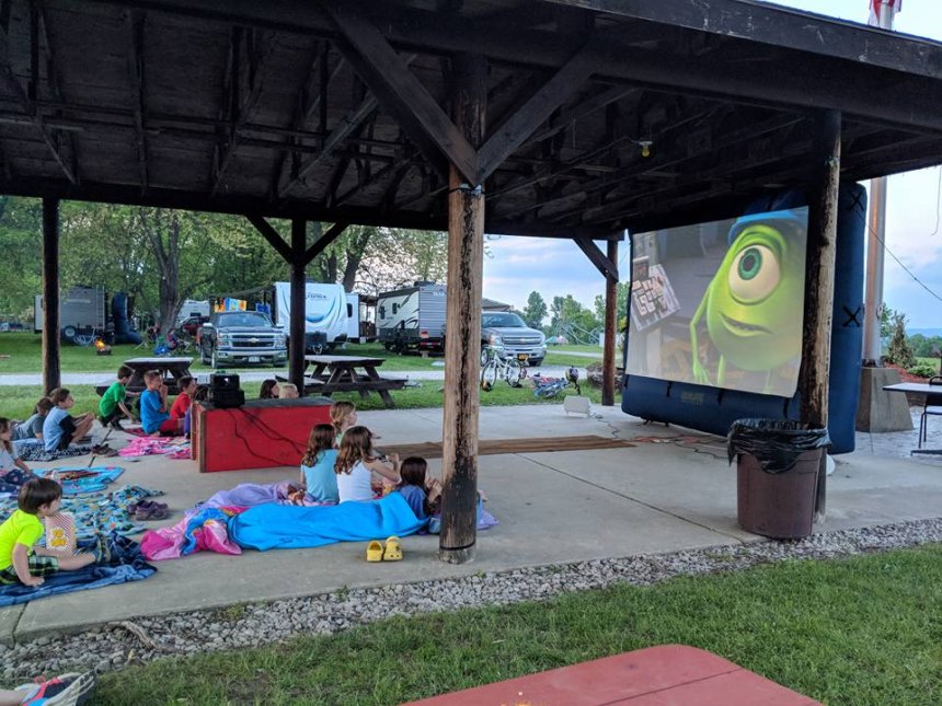 Movie at the Outdoor Pavilion